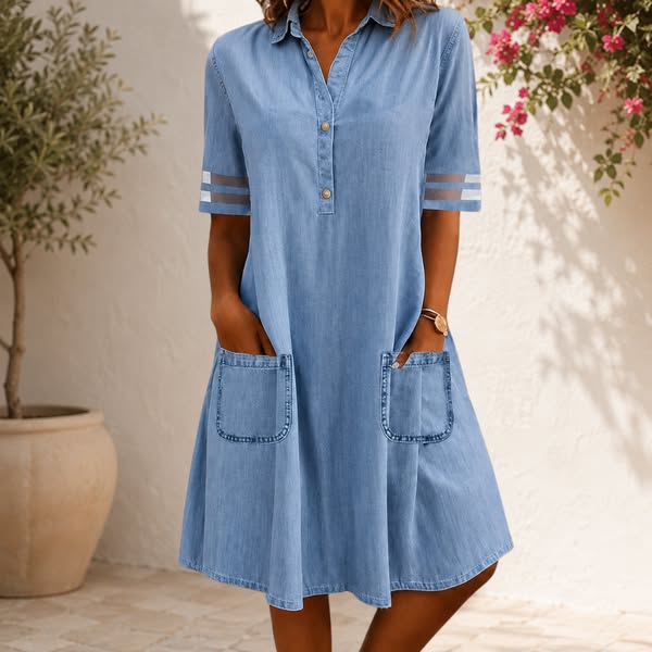 Luisa | Abito Camicia in Denim