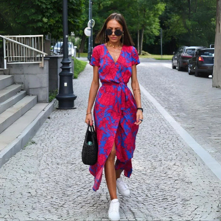 Giulia | Abito Elegante con Scollatura a V e Taglio Elegante