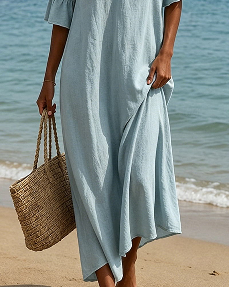 Wanda | Abito Maxi Boho con Pizzo