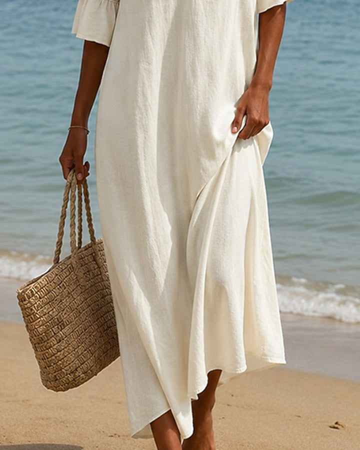 Wanda | Abito Maxi Boho con Pizzo