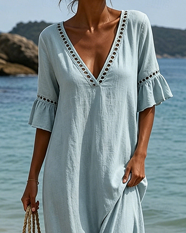 Wanda | Abito Maxi Boho con Pizzo