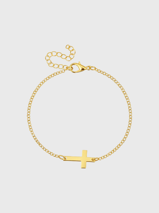 CROSS BRACELET | 18K Goud