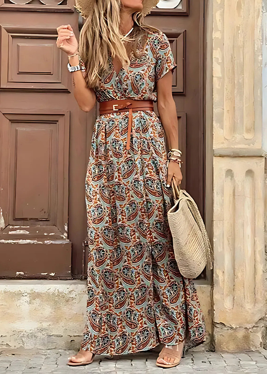 Sibilla | Abito boho maxi leggero