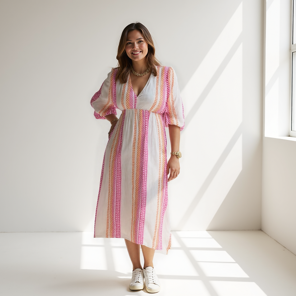Valeria | Vestito in Mix di Cotone