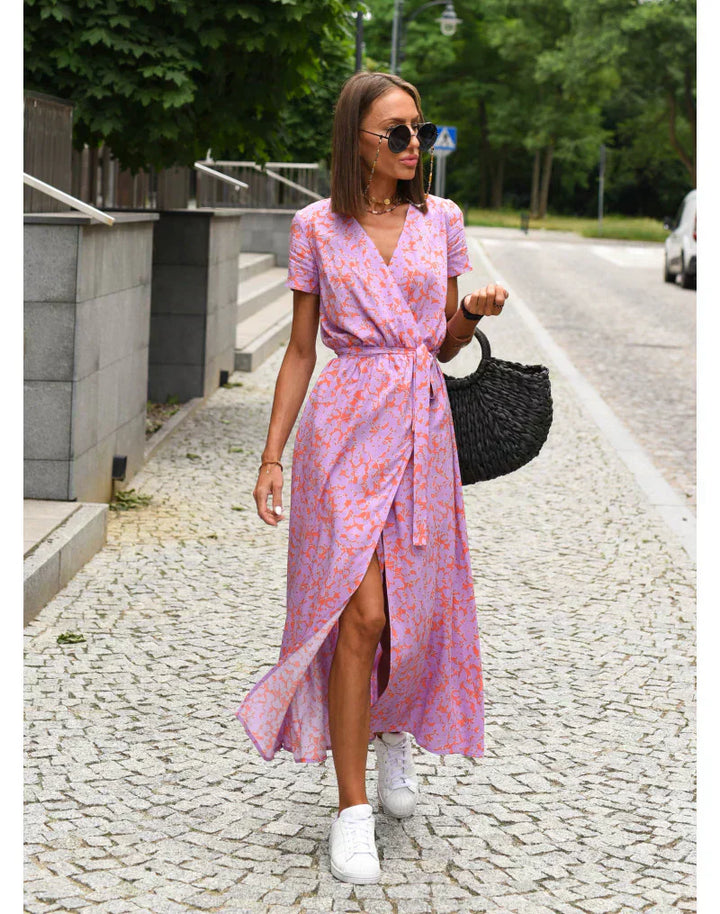 Giulia | Abito Elegante con Scollatura a V e Taglio Elegante