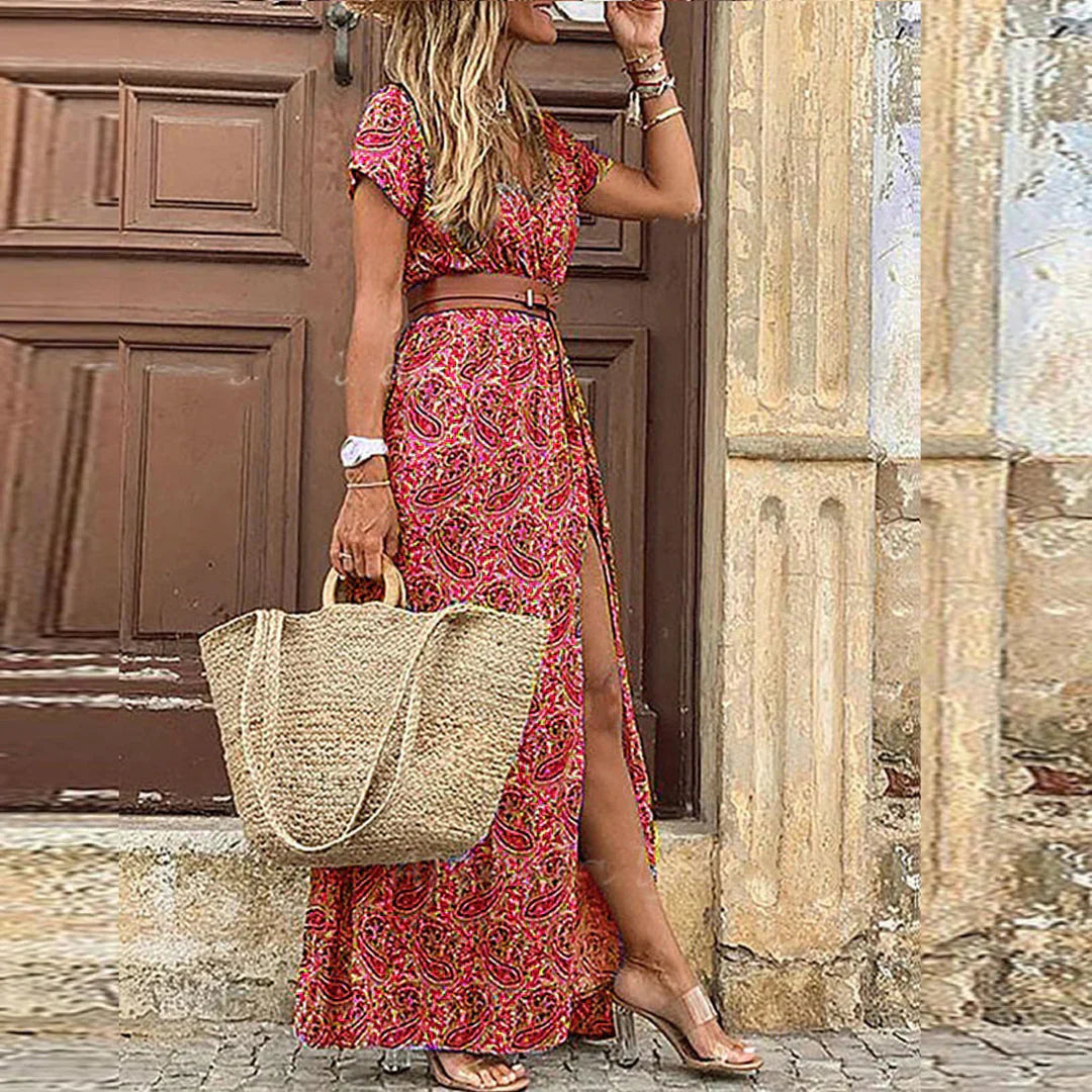 Sibilla | Abito boho maxi leggero