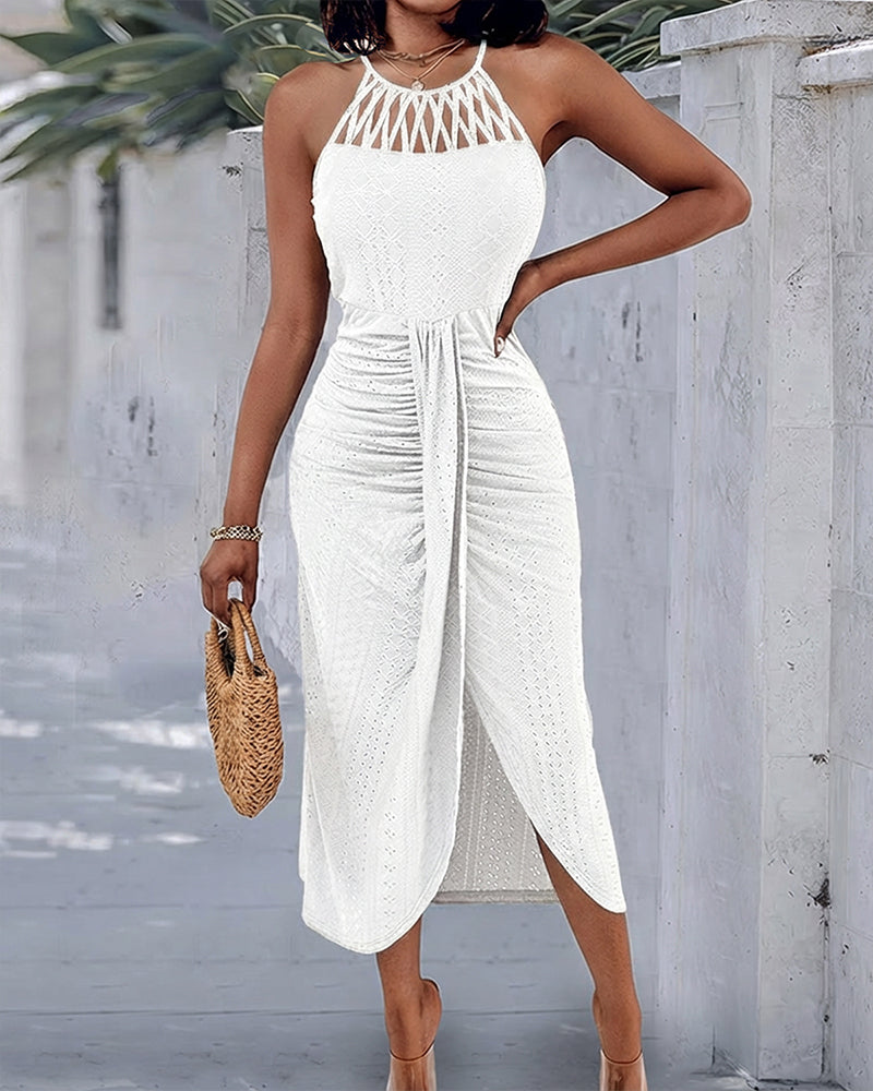Elisabetta | Abito Midi Estivo con Ruching